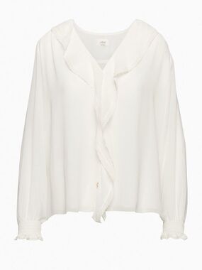 NWOT Aritzia Wilfred Eden Blouse - Light Birch Size M